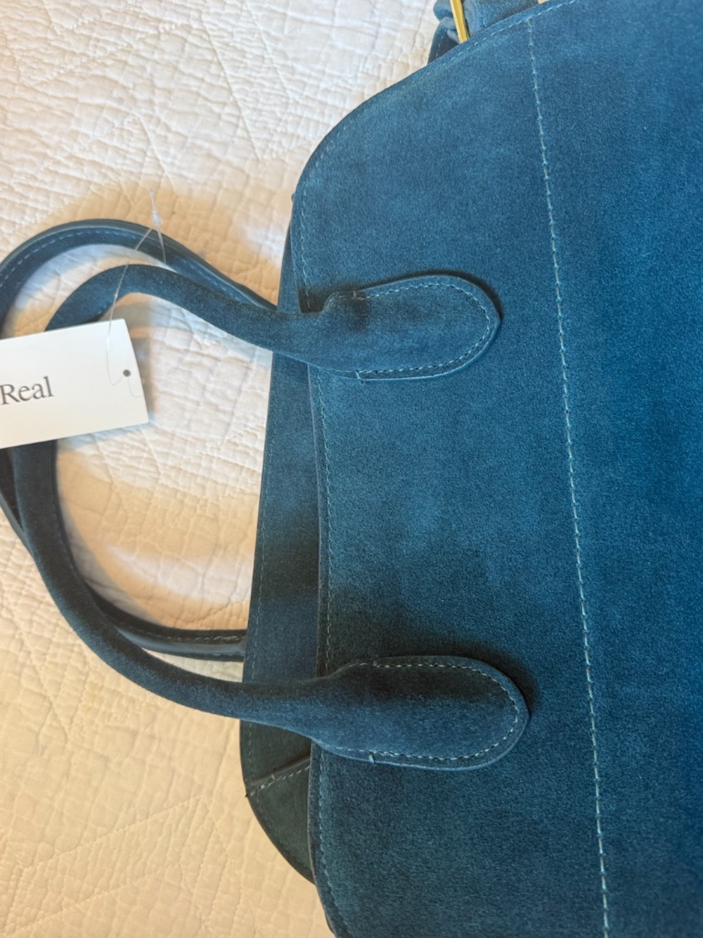 The Row Margaux 15 suede tote - Picture 2 of 12